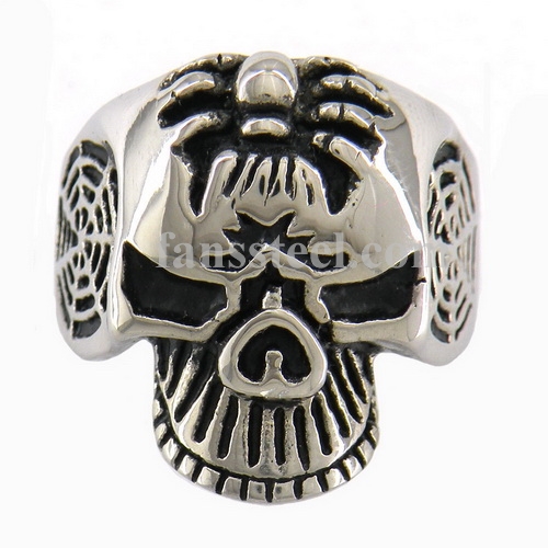 FSR07W91 Spider Skull Ghost Ring - Click Image to Close